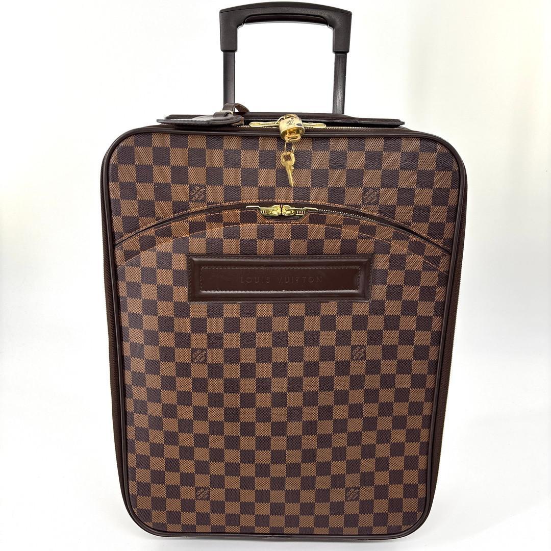 超極美品■ルイヴィトン■ダミエ ペガス 45 N23293 レザー スーツケース