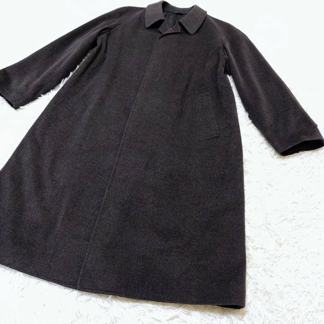 【未使用級】PIACENZA カシミヤ100% ステンカラーコート 4L