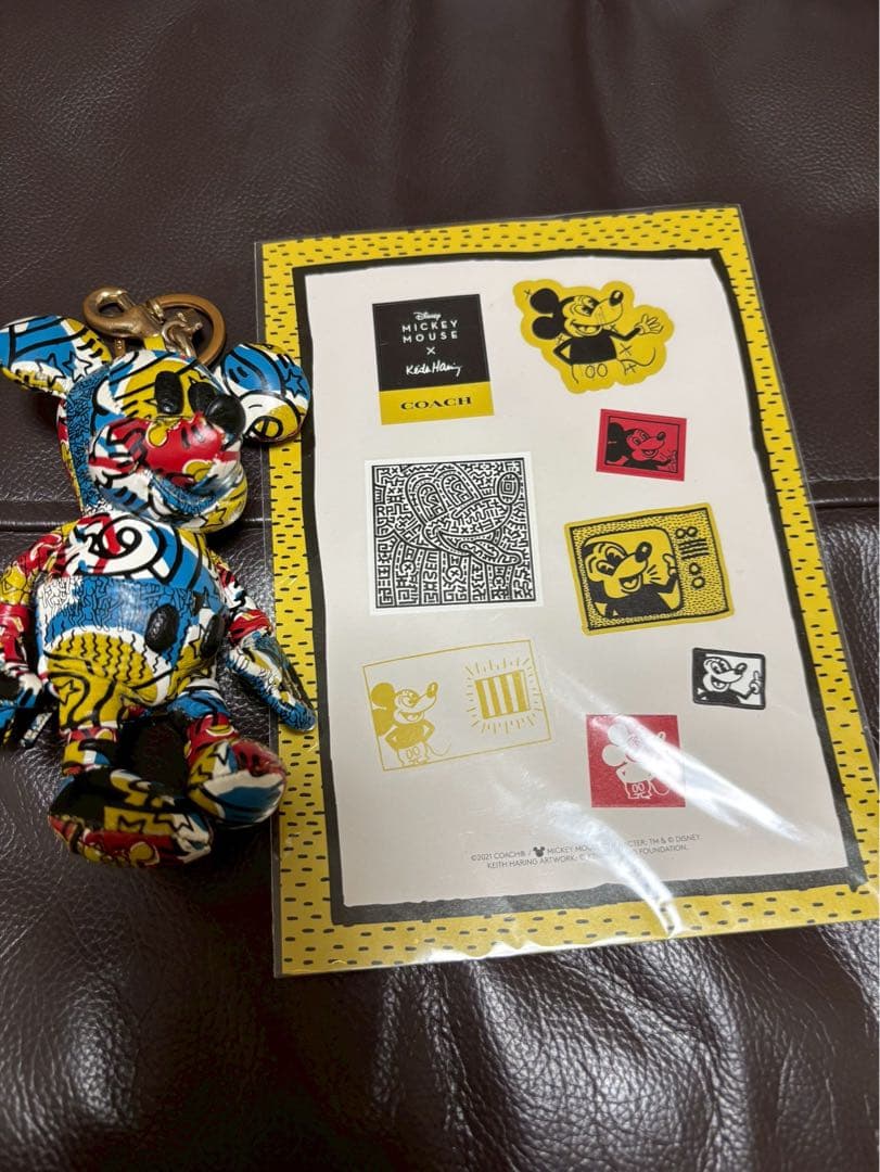 COACH ミッキー キーホルダー　ステッカー