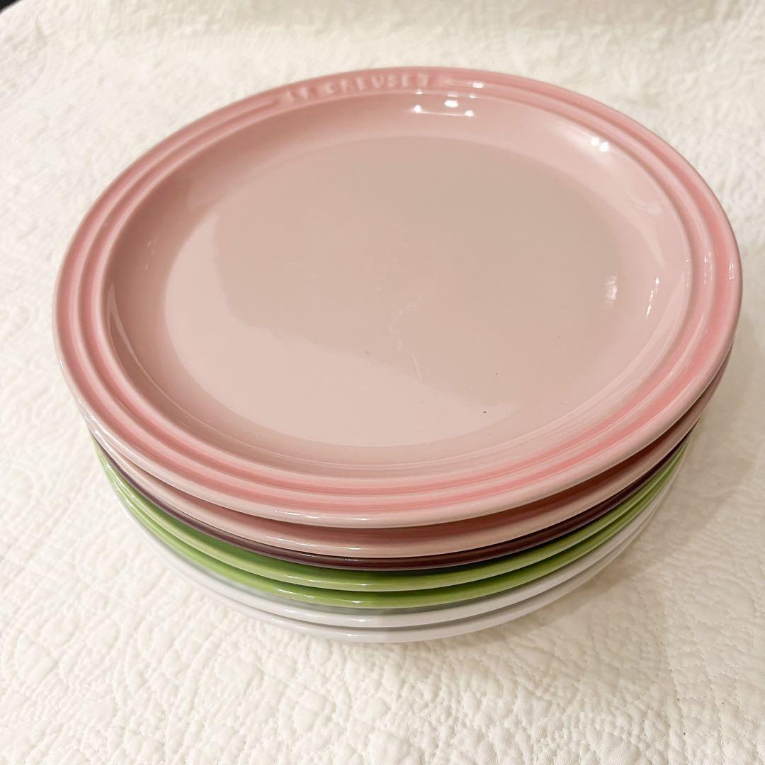 ④ルクルーゼ ラウンドプレート 23cm 7枚セット