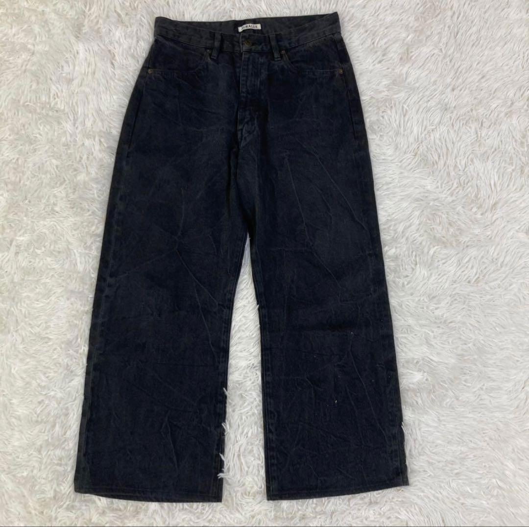 パンツ AURALEE SELVEDGE FADED LIGHT DENIM PANTS
