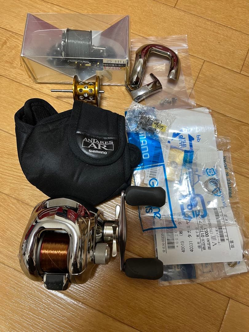 tomo0301シマノ アンタレス AR 中古 社外スプール 予備パーツ付