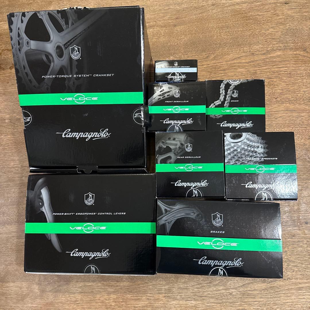 【新品】◆希少◆　Campagnolo Veloce シルバー　コンポセット
