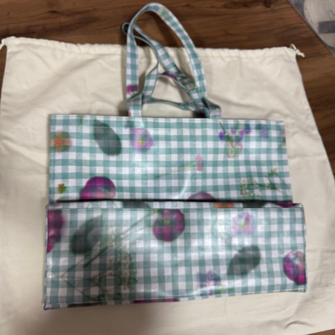 最終価格、週末消去。　Acne Studios チェック柄トートバッグ