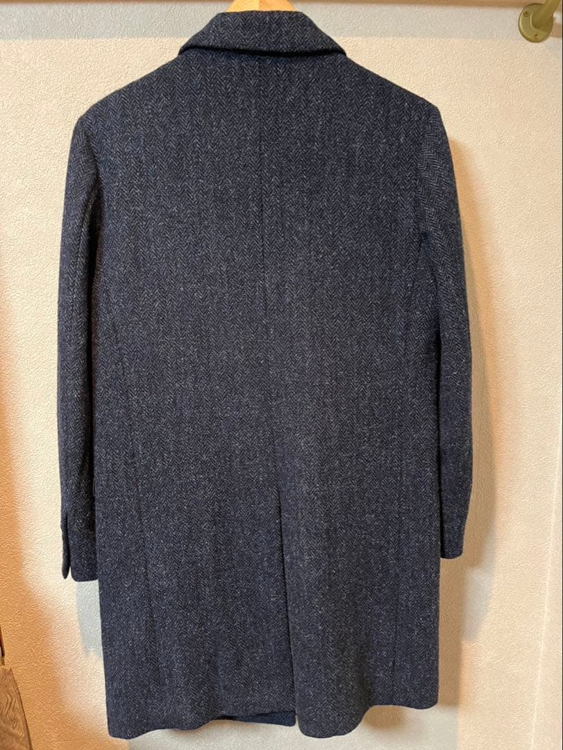 【園芸大好き】Harris Tweed ダークグレー チェスターコート