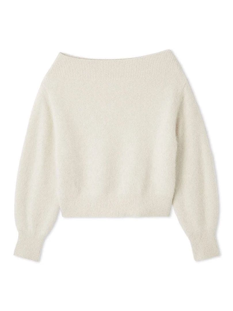 【SNIDEL】フォックスアルパカオフショルプルオーバー