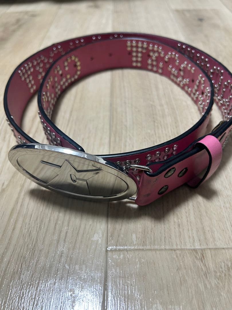 carpet company スタッズベルト ピンク