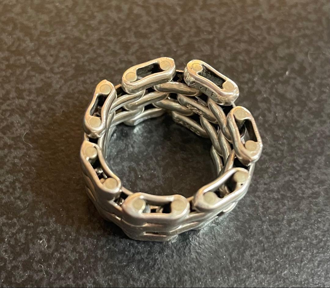 極美品LAVER 5 LINK RING ラバー ピンキーリング 9号