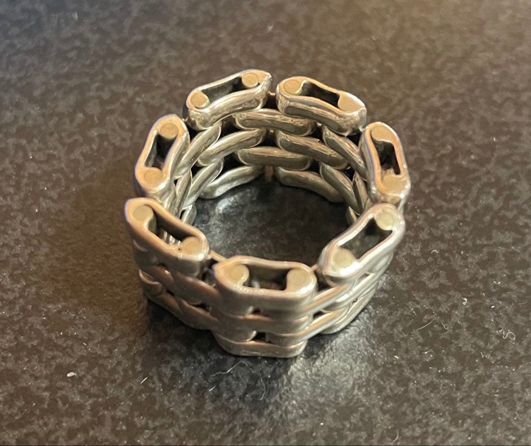 極美品LAVER 5 LINK RING ラバー ピンキーリング 9号