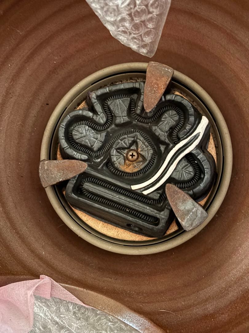 特別値引き 野々田風炉型電熱器　紅鉢