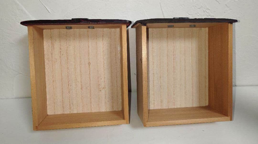 木製 鎌倉彫 2段3段5段 引出し 小物入れ 昭和レトロ 竹 あやめ菖蒲ケース箱