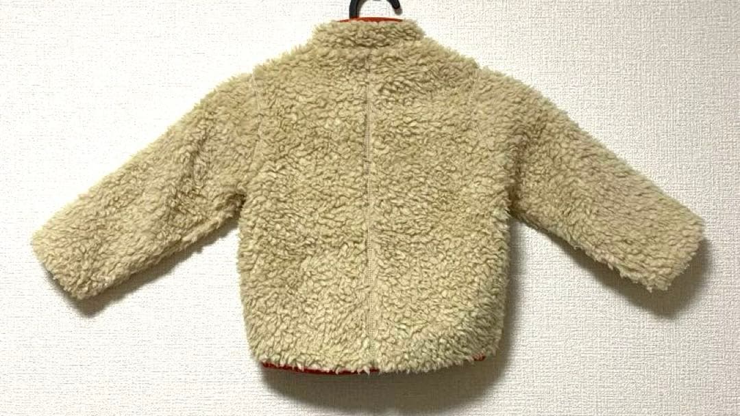 patagonia フリースジャケット ベージュ/青/オレンジ　２Ｔ