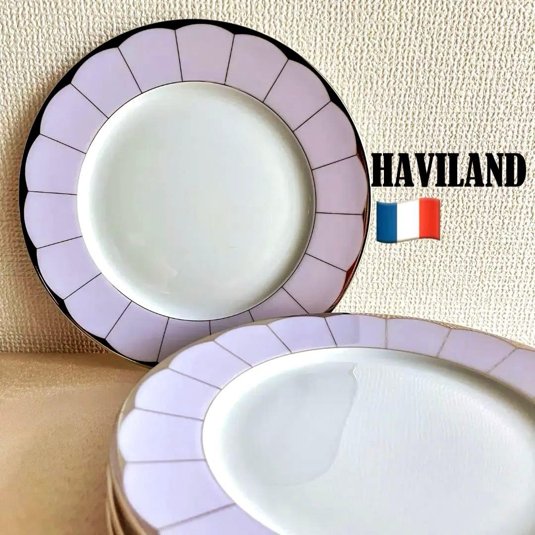 ★新品未使用　超美品★ フランス製HAVILAND デザートプレート　４枚