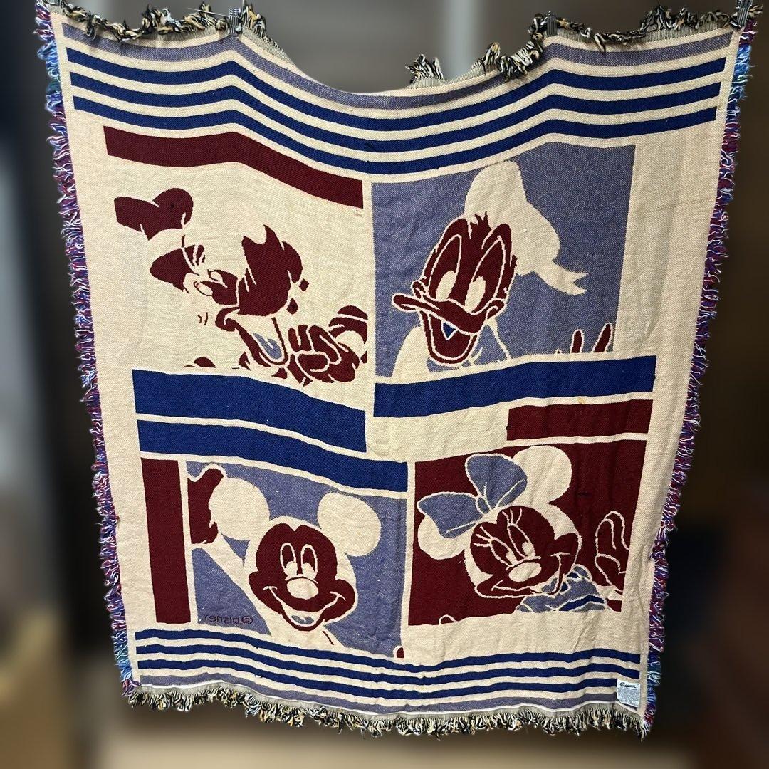ディズニー　ラグ　ブランケット　ソファーカバー　USA製　beacon ミッキー