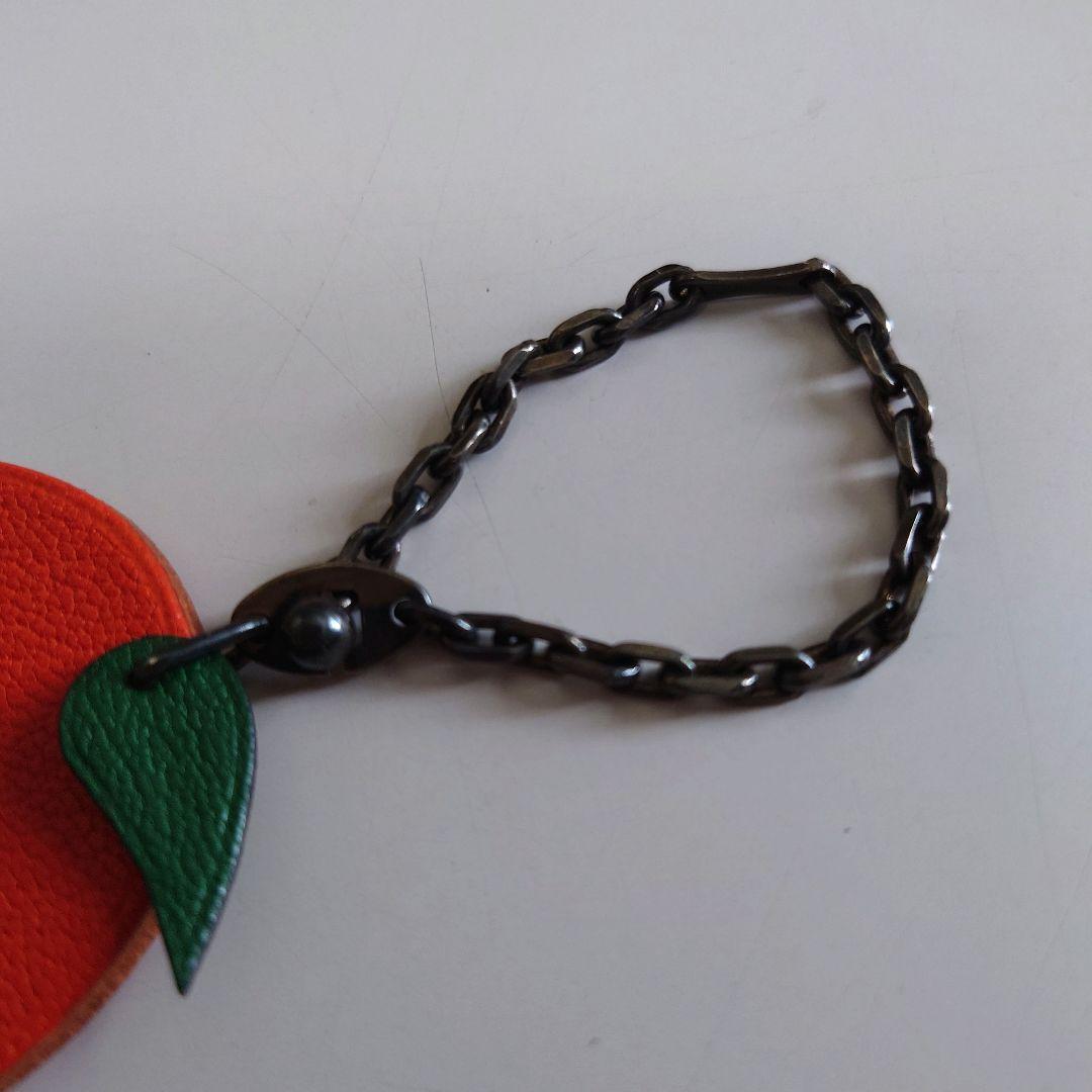 HERMES エルメス オレンジモチーフ チャーム キーホルダー