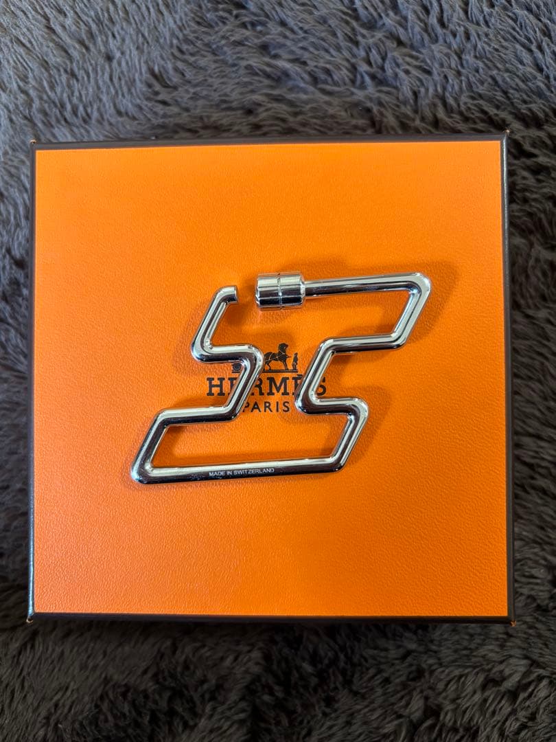 HERMES エルメス　Hトゥ・スピード　シルバー　キーリング