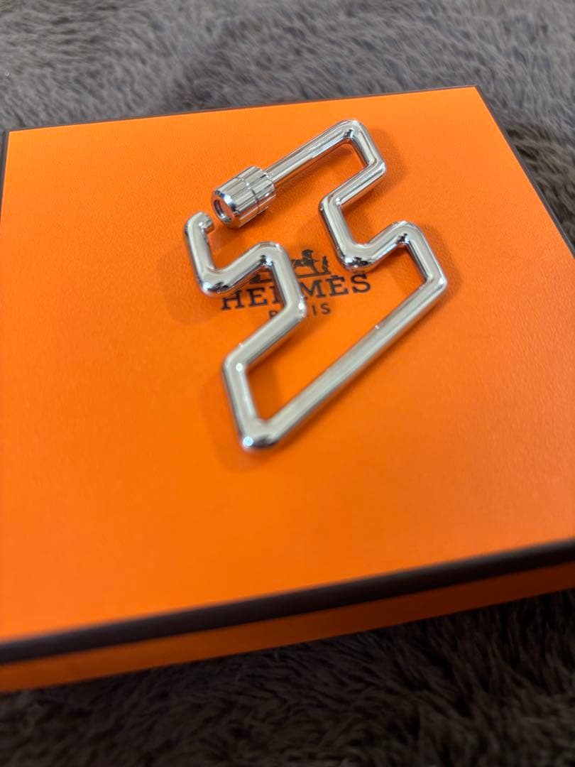 HERMES エルメス　Hトゥ・スピード　シルバー　キーリング