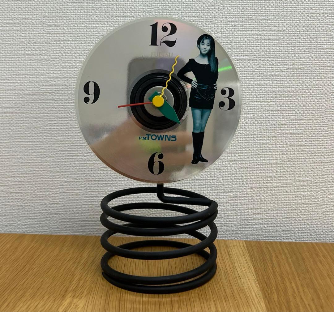 宮沢りえ×ワキタハイテクス×FUJITSU 置時計　ポストモダン 80s