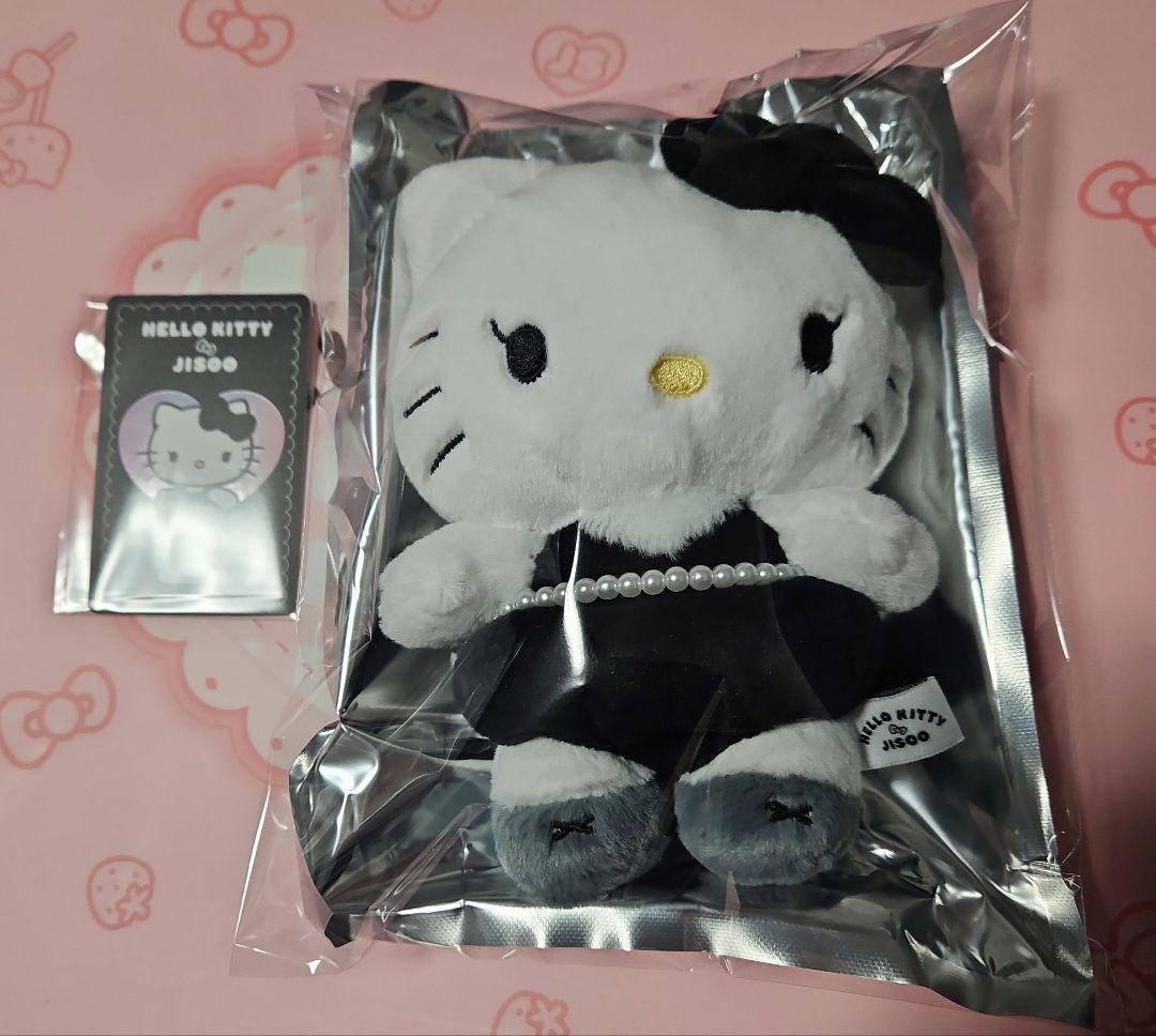 n*o様 BLACKPINK ジス ハローキティ キーリング ブラック