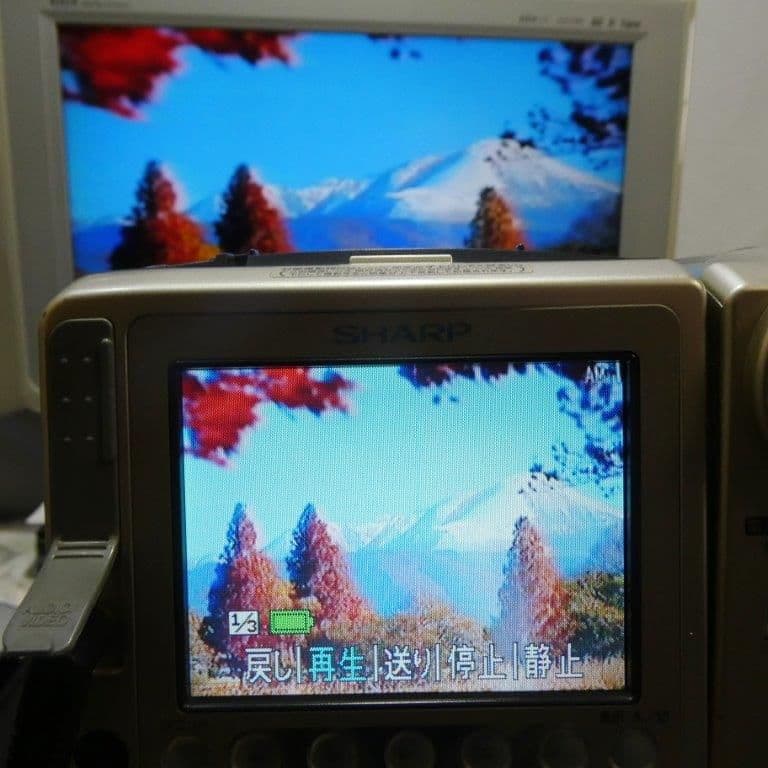 動作良好　Video.8シャープVL-EH480 8ミリビデオカメラDVD化