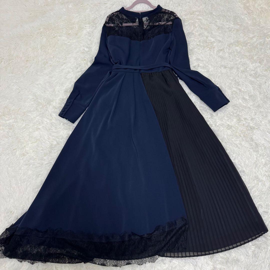 アメリヴィンテージ プリーツ レース アシンメトリードレス ワンピース