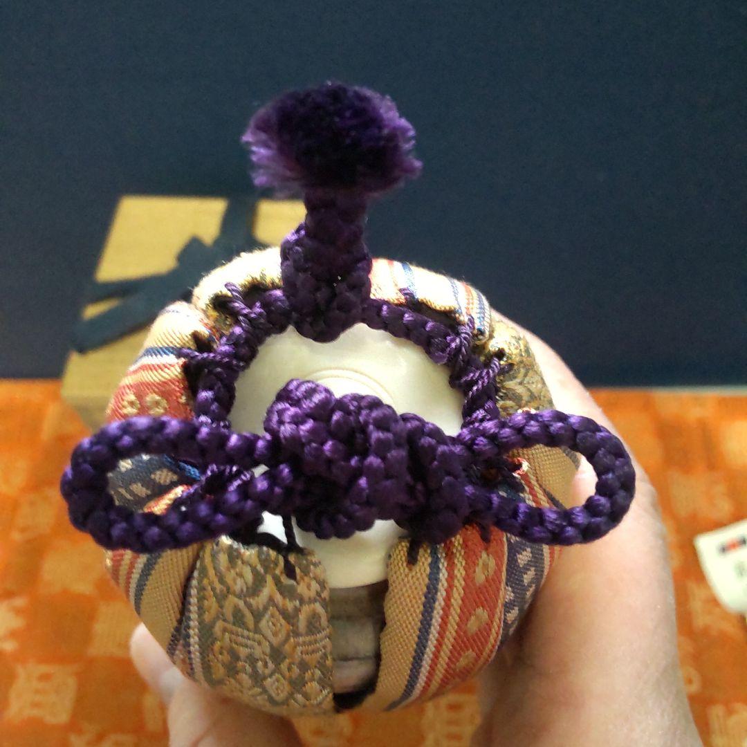 お値下げ。茶道具 萩焼大野瑞峰作　肩付茶入　新宮内間道仕服　共箱入