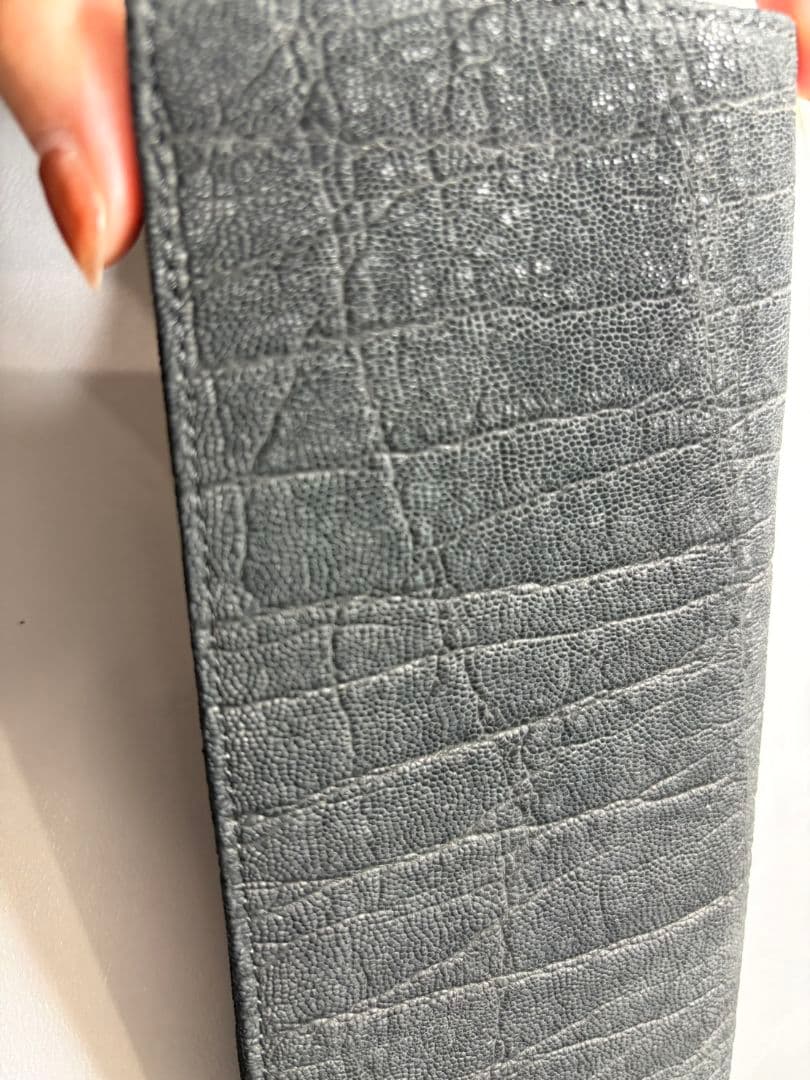 エレファントレザー　メンズ長財布　象革