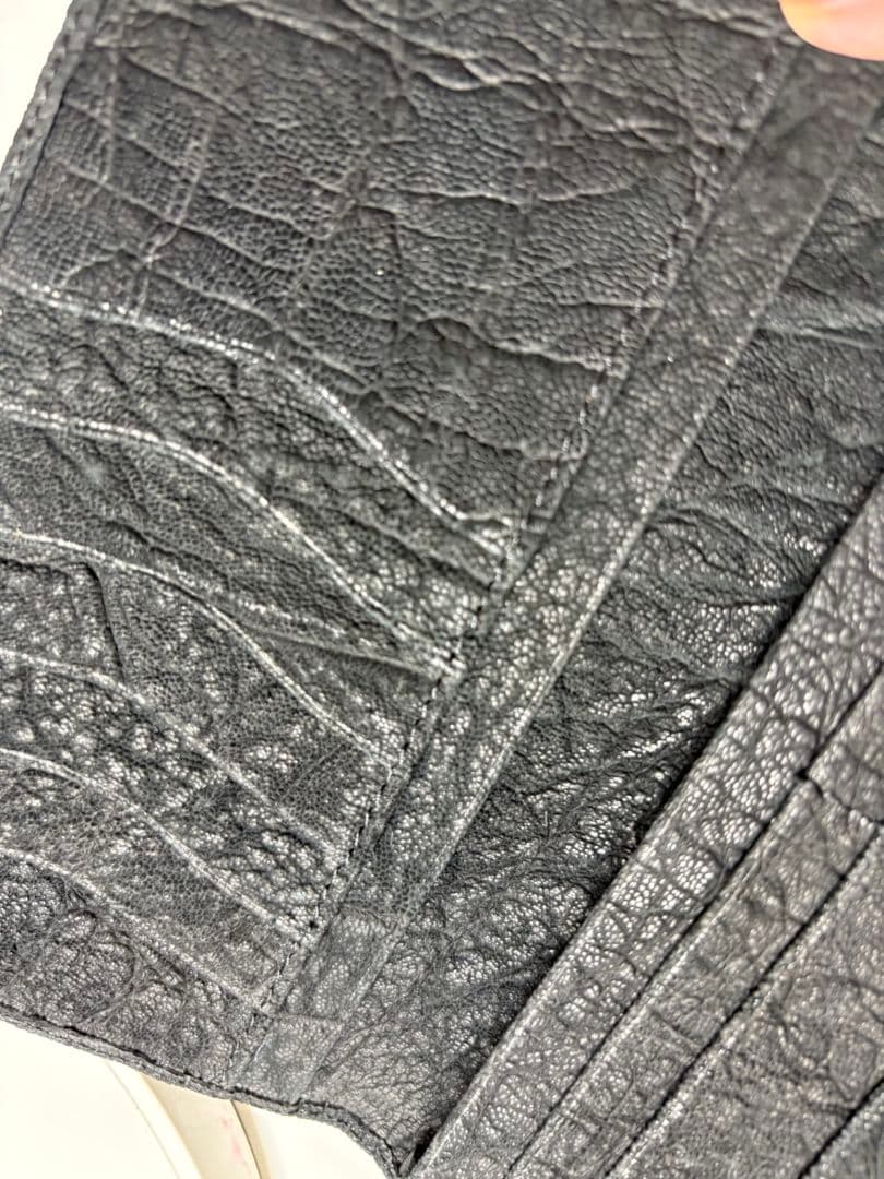 エレファントレザー　メンズ長財布　象革