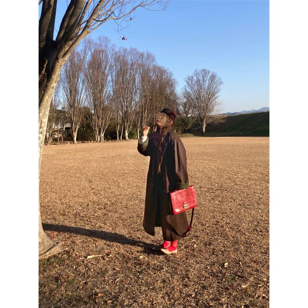 Used チロル伝統アイテム♡ ブラウン×グリーン ビッグ ローデンコート