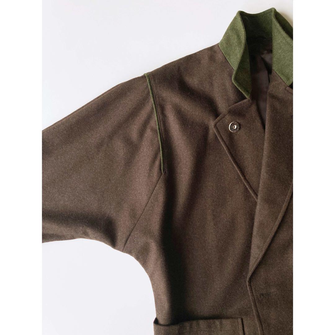 Used チロル伝統アイテム♡ ブラウン×グリーン ビッグ ローデンコート