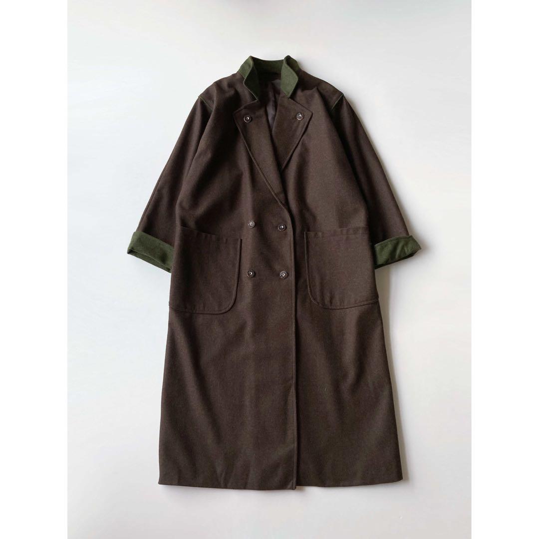 Used チロル伝統アイテム♡ ブラウン×グリーン ビッグ ローデンコート