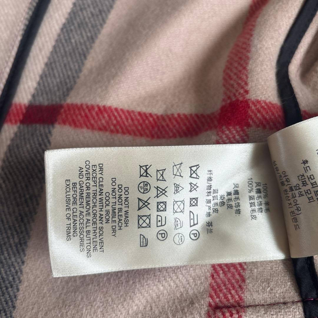 【美品】BURBERRY 2wayダッフルコート フォックスファー