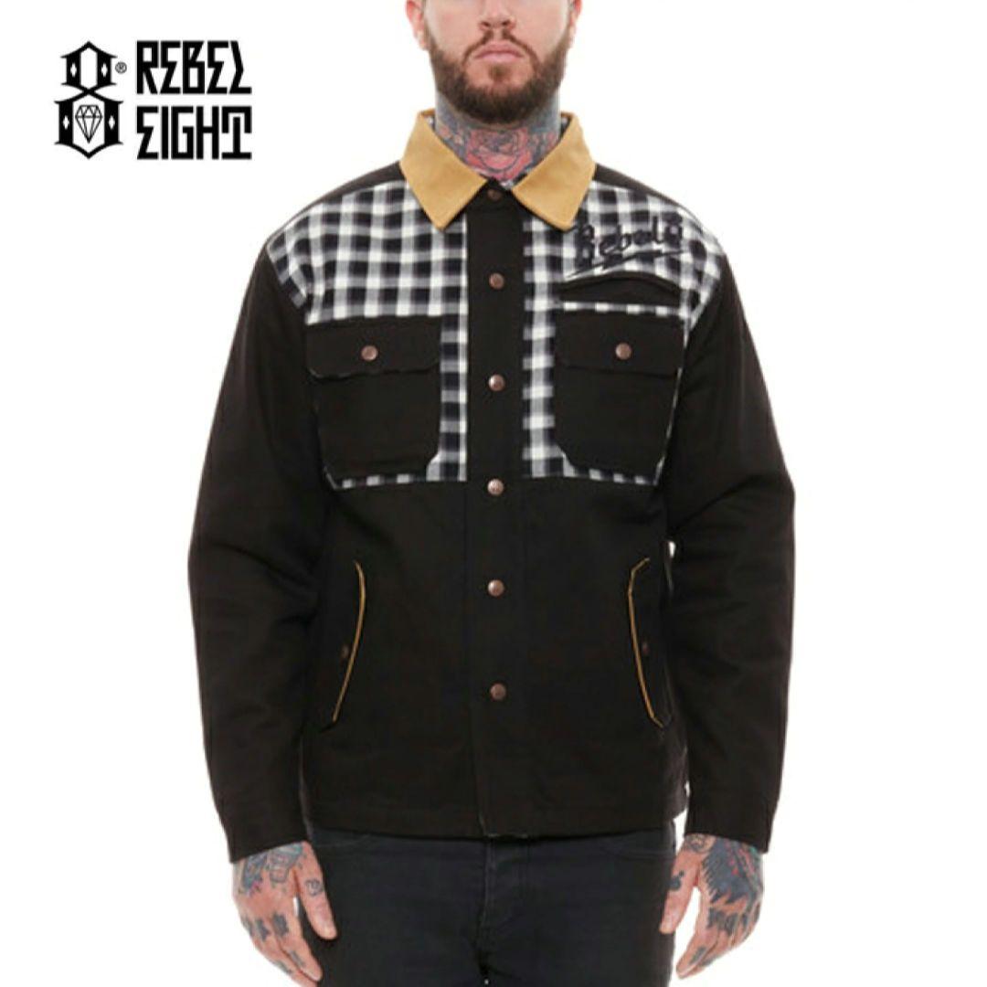Rebel8 レベルエイト plaid Bolted Jacket ダック地