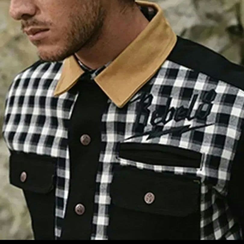 Rebel8 レベルエイト plaid Bolted Jacket ダック地