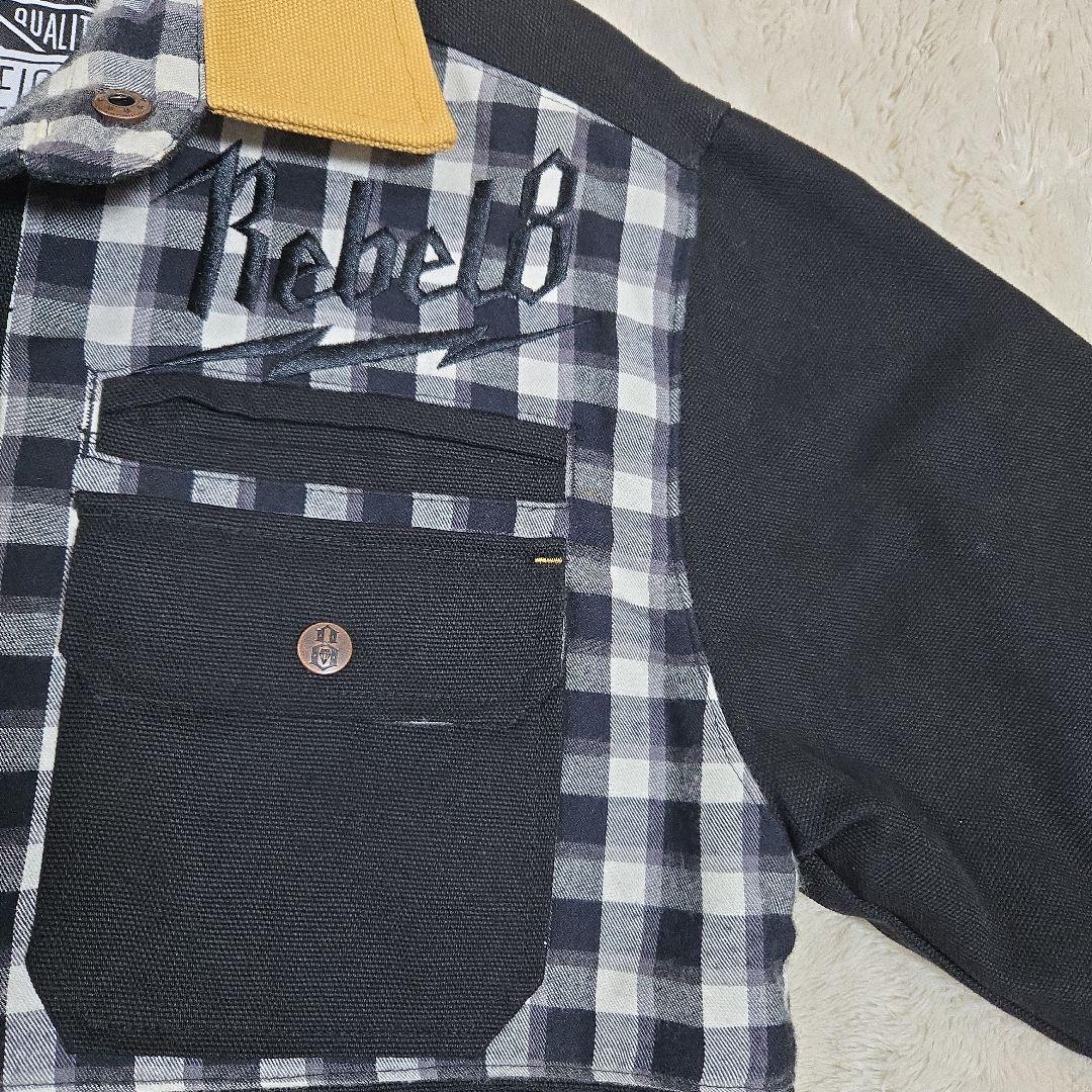 Rebel8 レベルエイト plaid Bolted Jacket ダック地