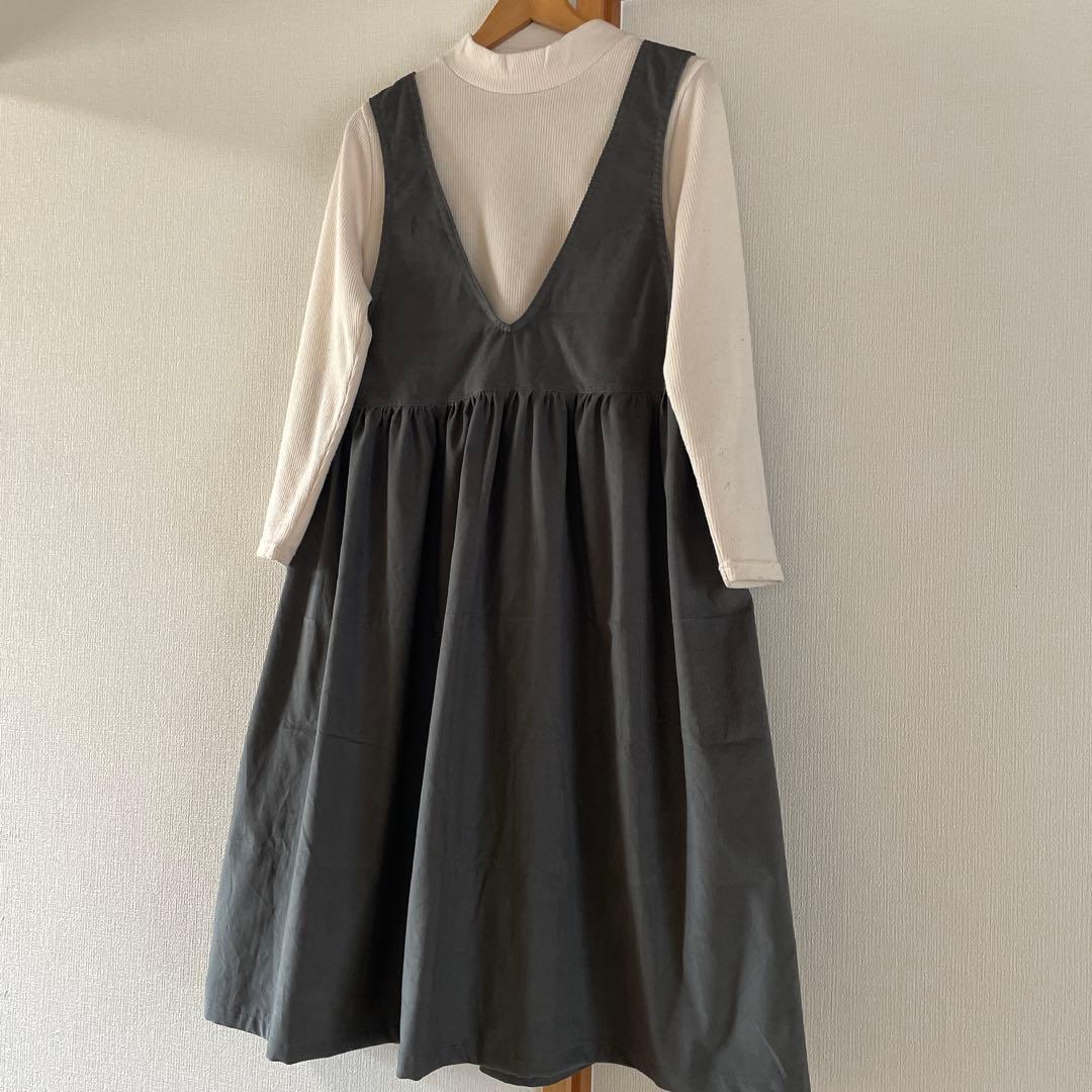 ロゼット様　コーデュロイ　ジャンパースカート　パンツ