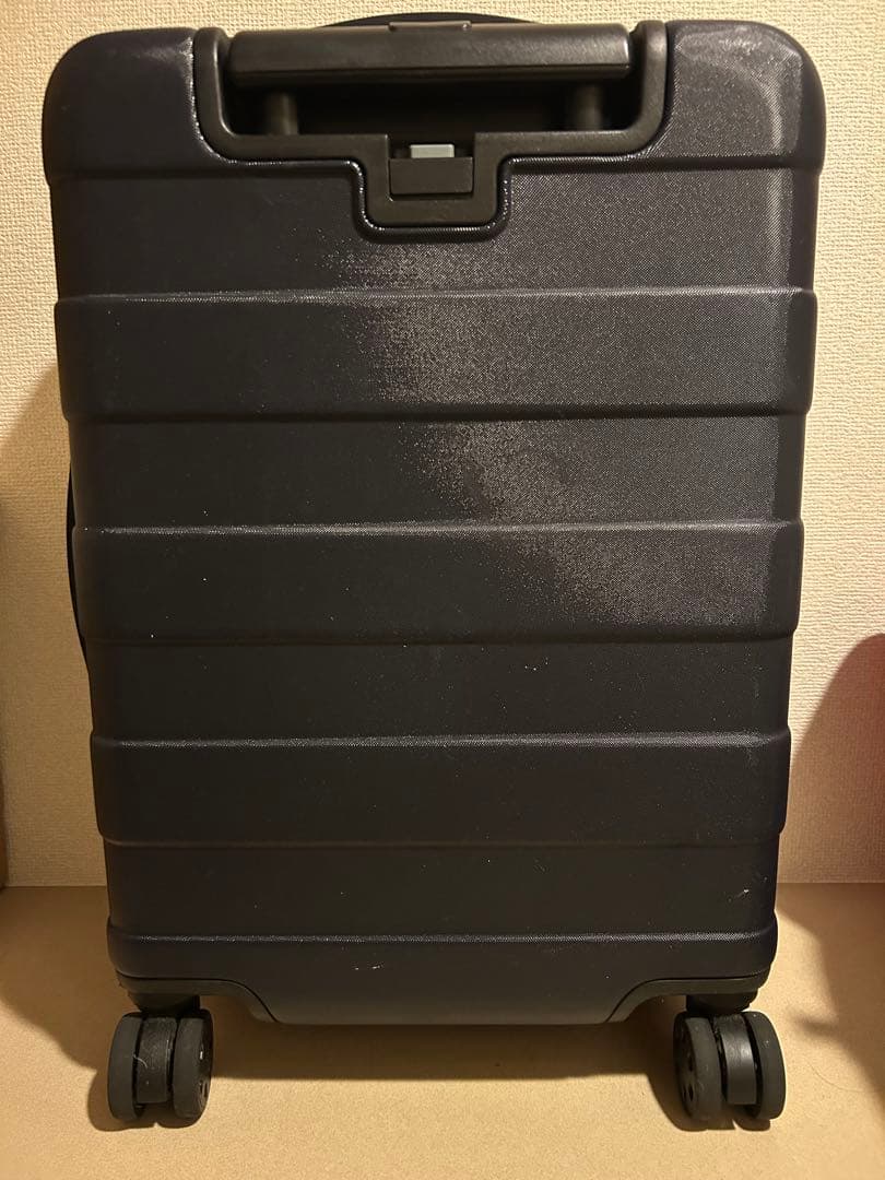 無印良品MUJI キャリーケース 36L ストッパー機能 機内持込可 ネイビー紺