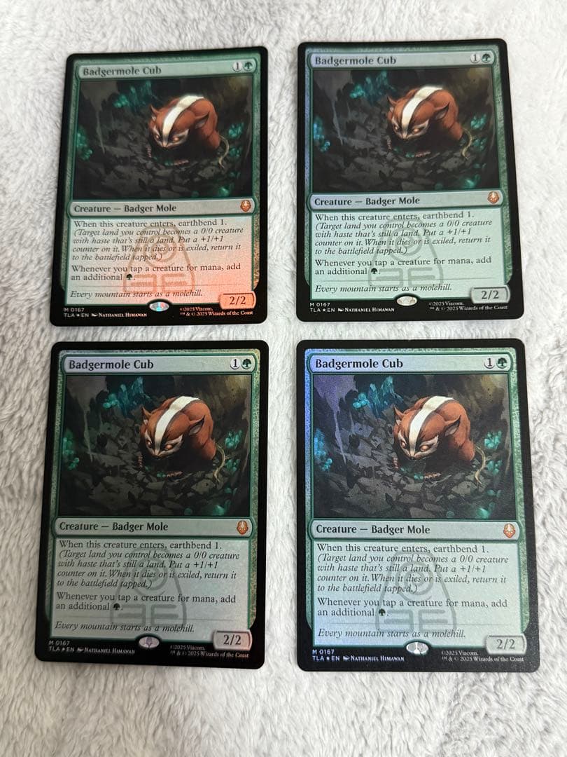 MTG アナグマモグラの仔 英語FOIL4枚セット