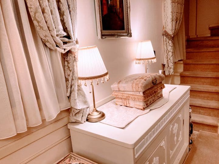 ロココ調テーブルランプ2set新品