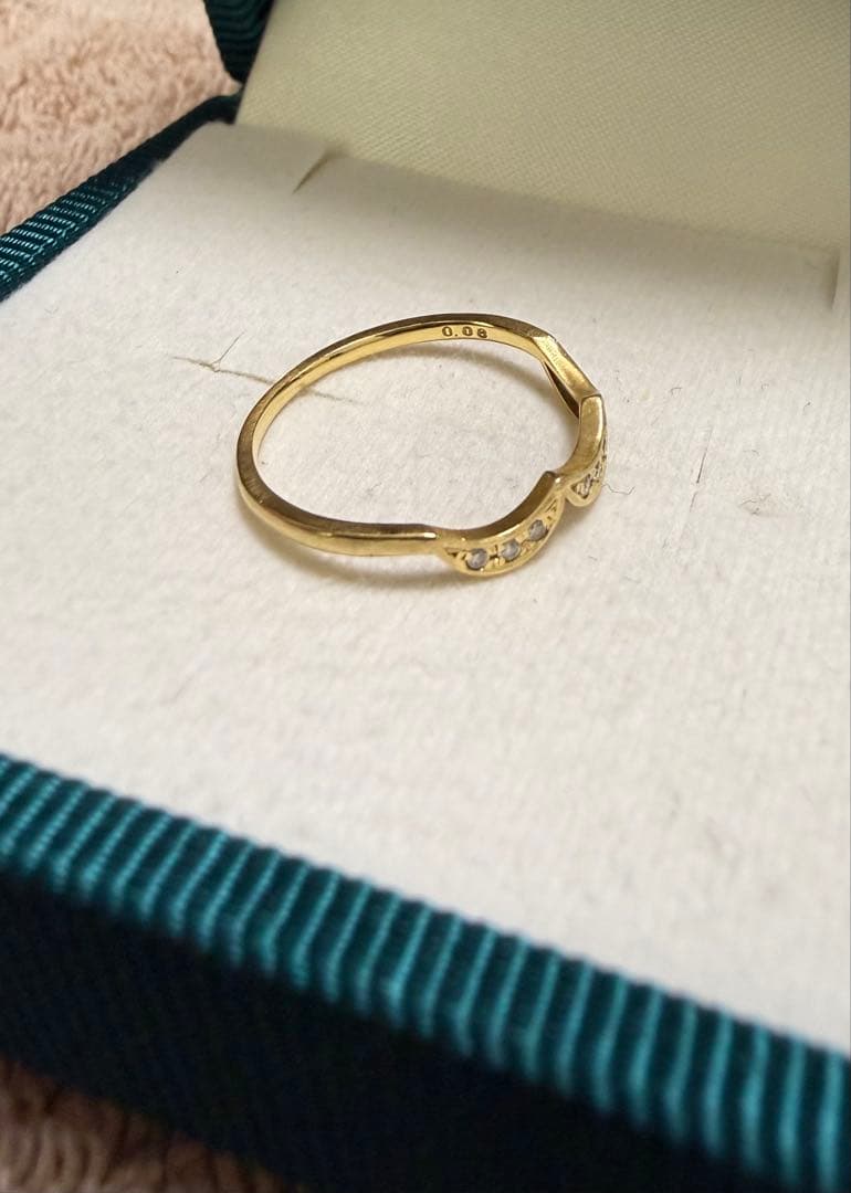 限定値下げ　BIZOUX ゴールド YG リング ダイヤモンド 10号