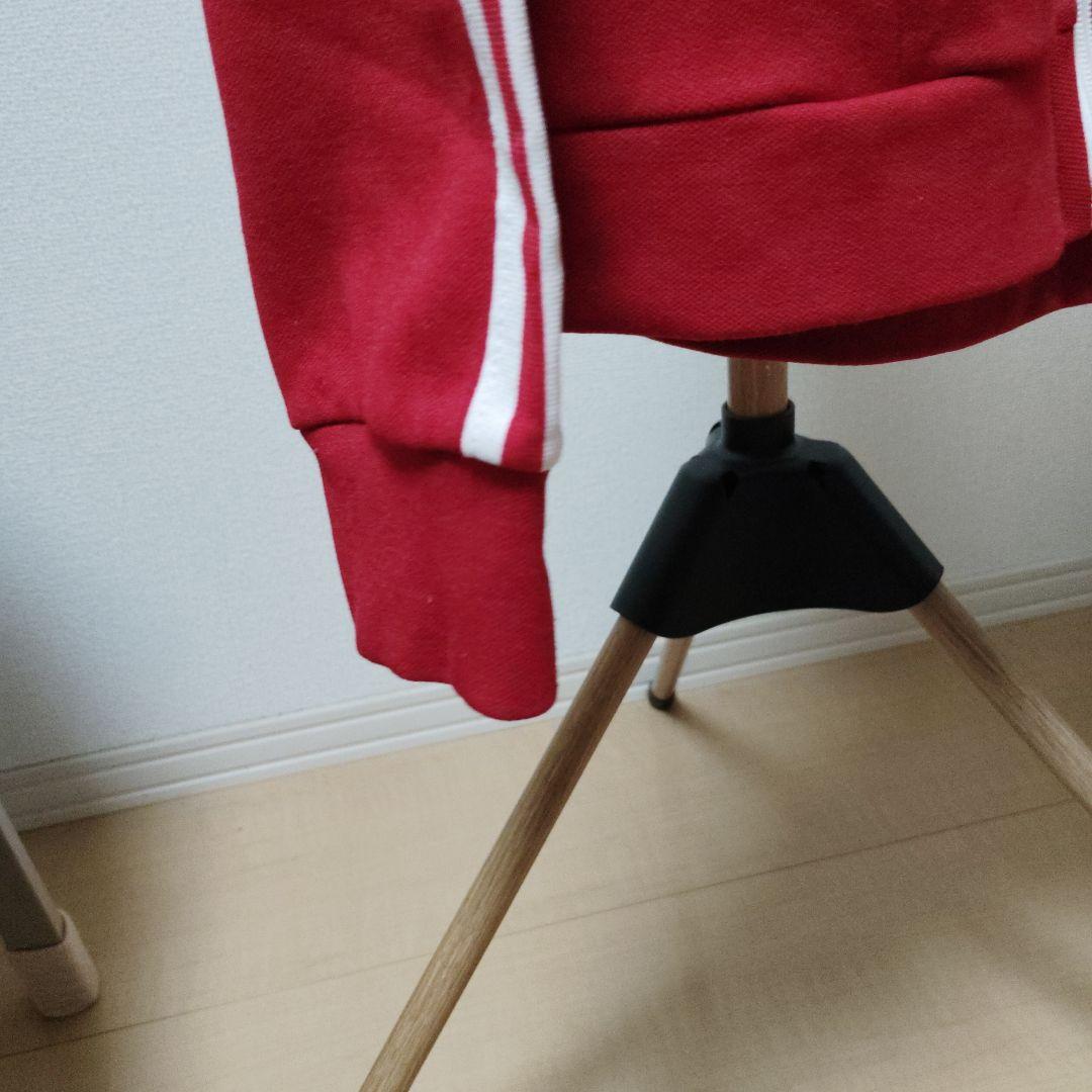 adidasトラックジャケット赤/白超お宝80年代台湾製サイズＳ