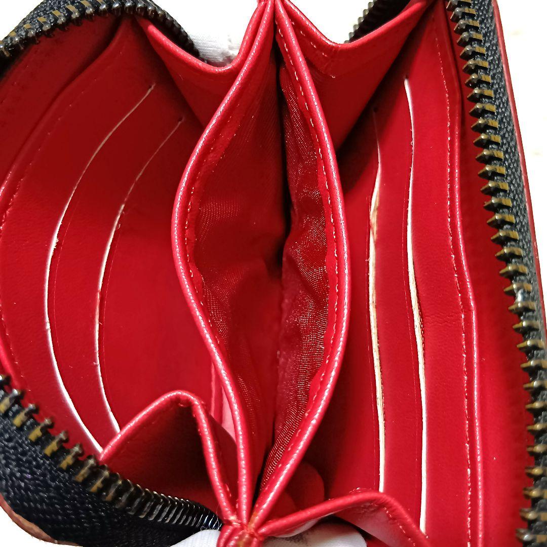 クリスチャンルブタン　財布　ケース　小銭入れ　パネトーネ　レザー　ブラック