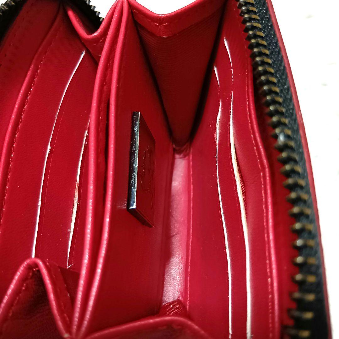 クリスチャンルブタン　財布　ケース　小銭入れ　パネトーネ　レザー　ブラック