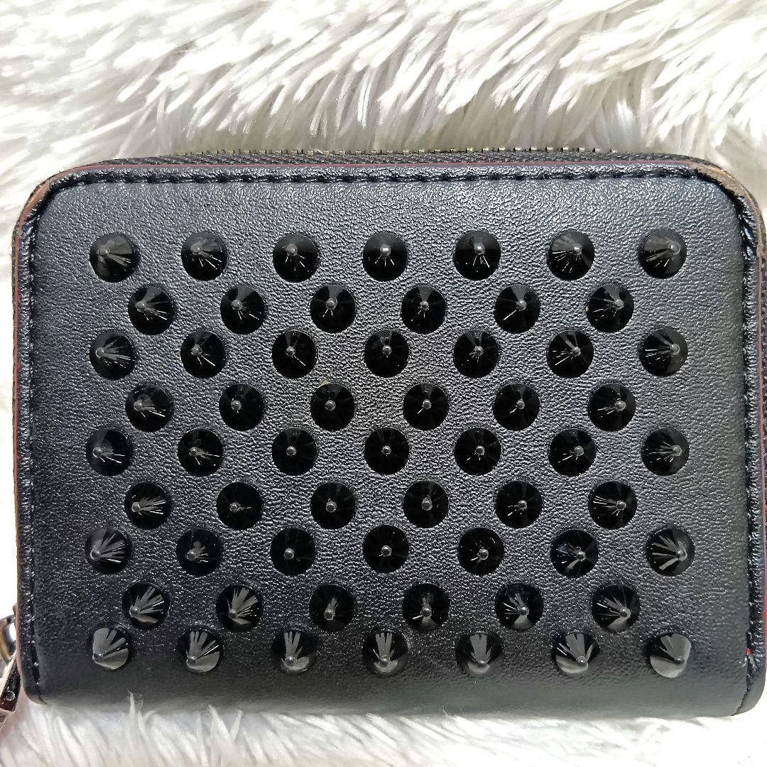 クリスチャンルブタン　財布　ケース　小銭入れ　パネトーネ　レザー　ブラック