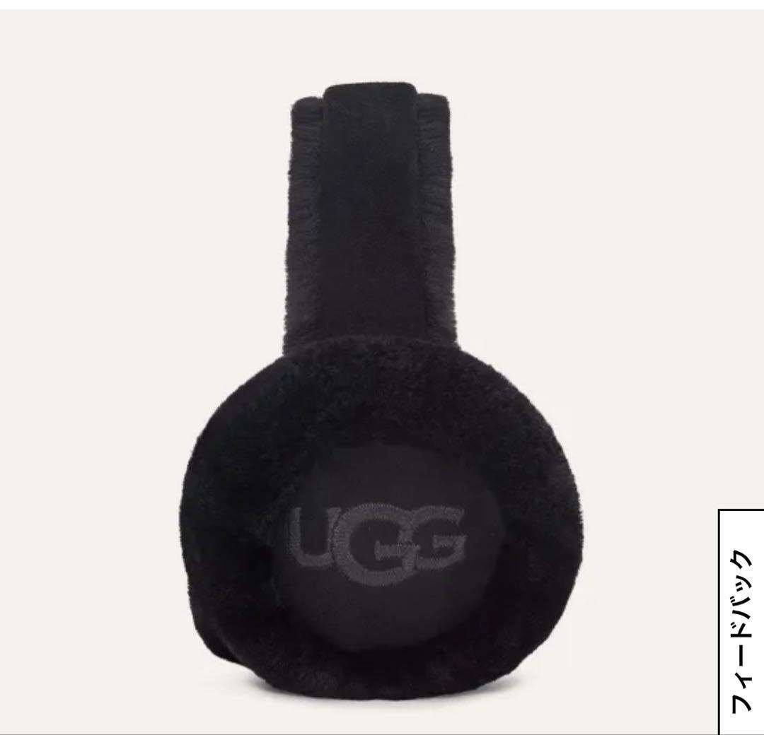 新品未使用タグ付UGGイヤーマフ黒
