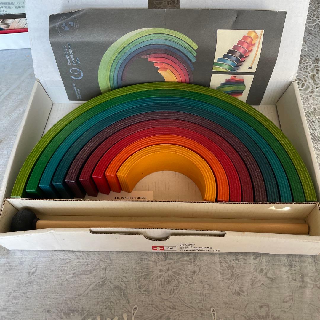 ユ*カ様 Rainbow 木製アーチ型知育玩具 1998年製