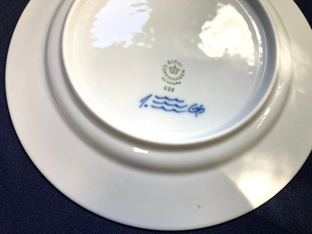 ロイヤルコペンハーゲン　ブルーフルーテッドプレインプレート　19.4㎝×４枚‼️