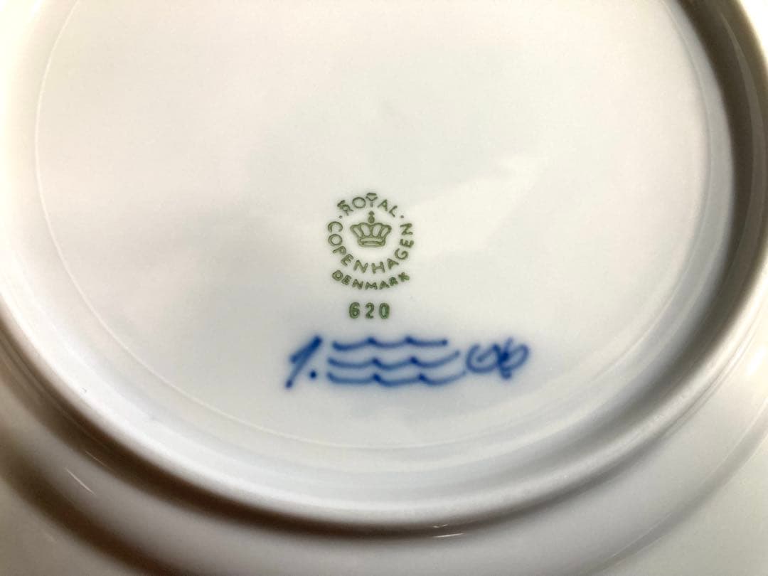 ロイヤルコペンハーゲン　ブルーフルーテッドプレインプレート　19.4㎝×４枚‼️