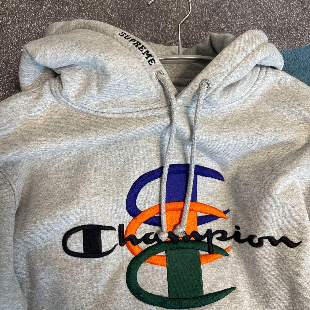 Champion x Supreme フード付きパーカー M