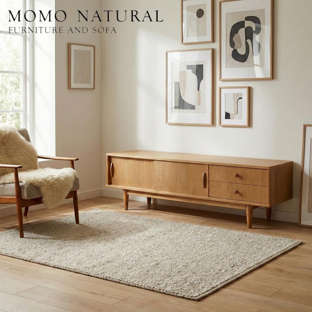 MOMO NATURAL モモナチュラル オーク材 TVボード 150 北欧風